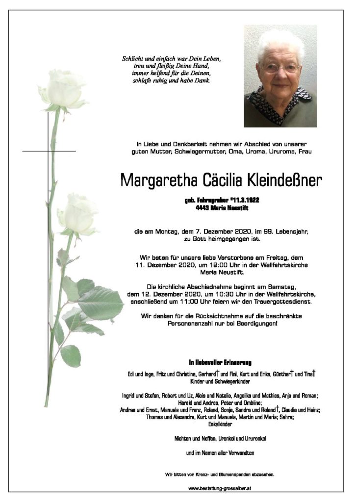 Margaretha Cäcilia Kleindeßner