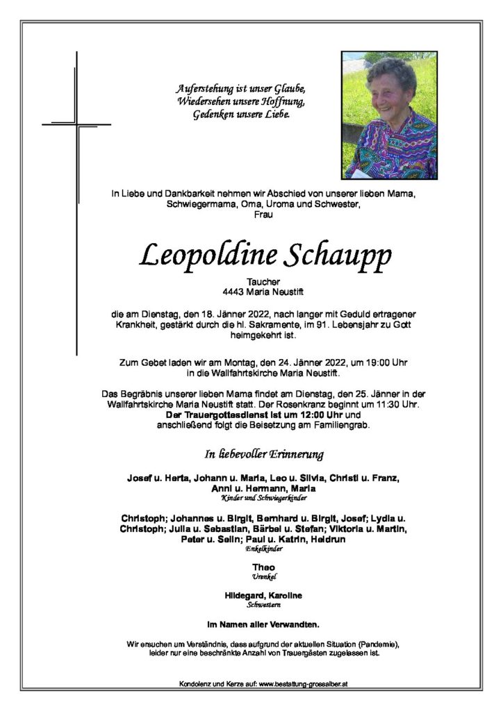 Leopoldine  Schaupp