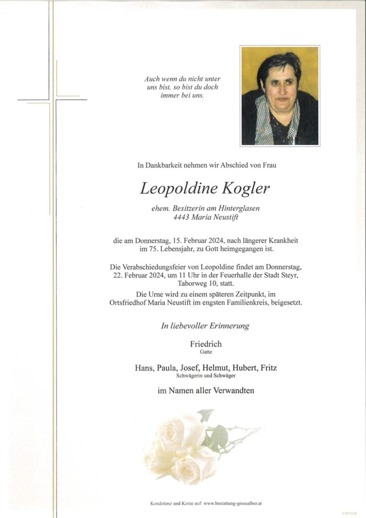 Leopoldine Kogler