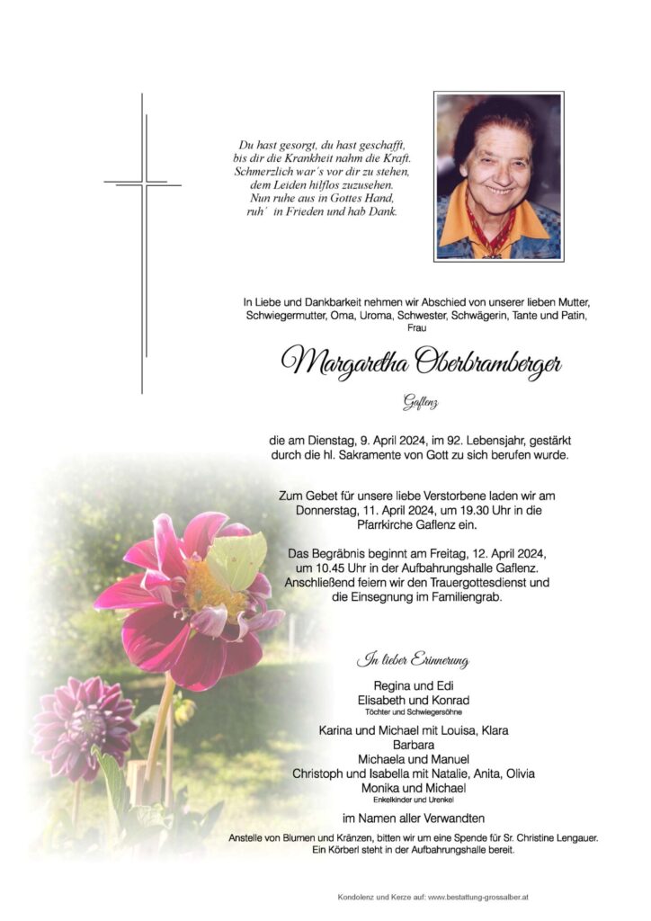 Margaretha Oberbramberger
