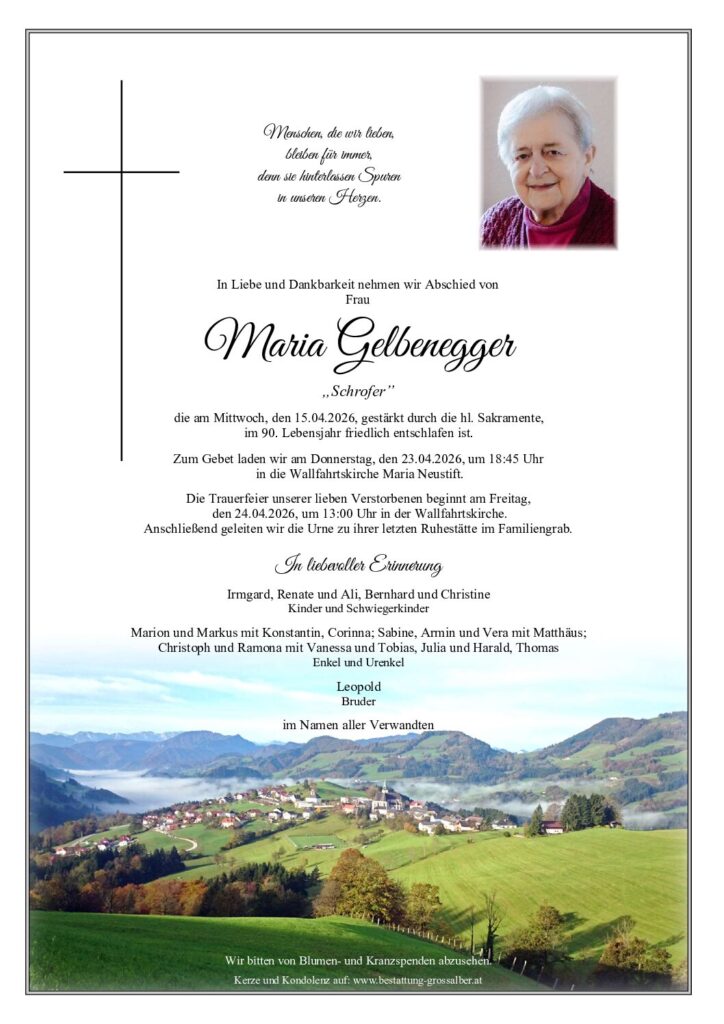 Maria  Gelbenegger